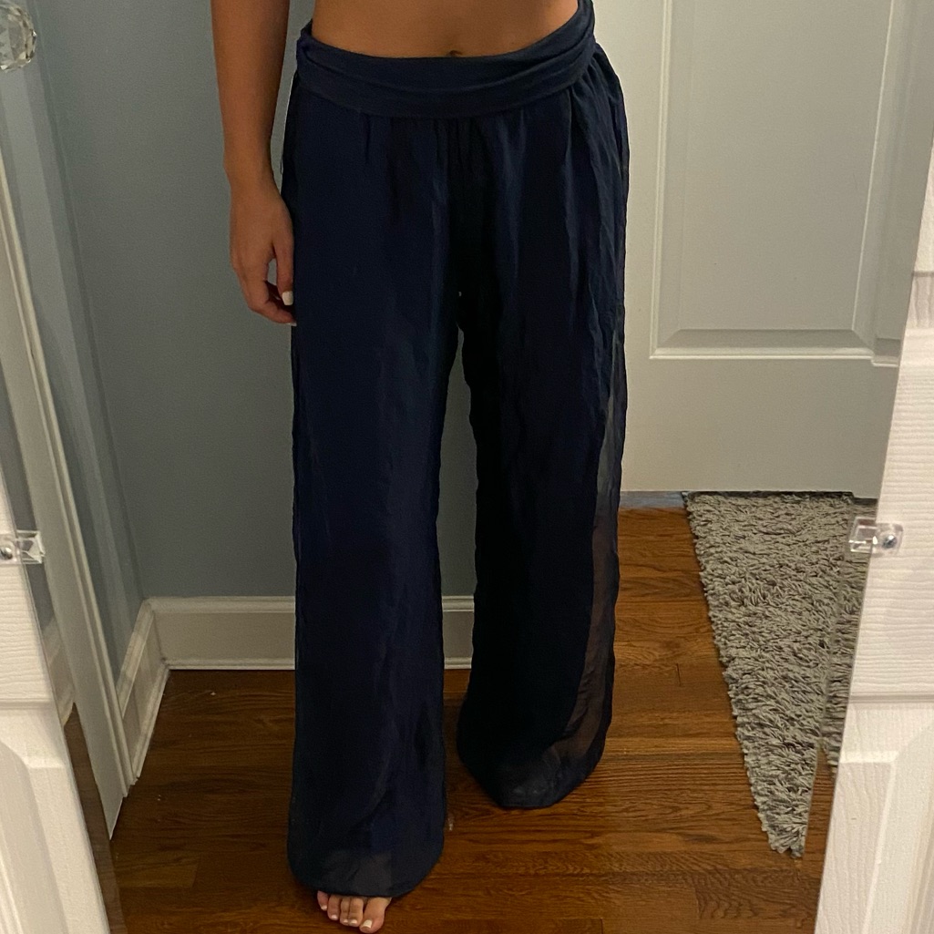 Shyloh Navy Rollover Pants